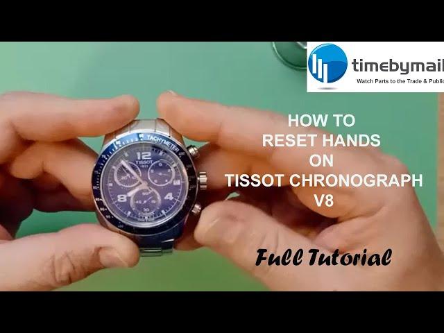 TISSOT V8 Calibre ETA G10.211 - How To Set The Chronograph Hands - Step by Step Guide