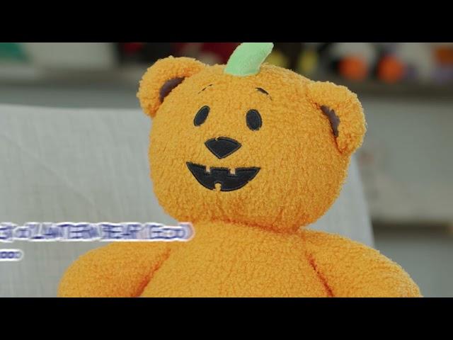 16″ JACK O’LANTERN BEAR ECO