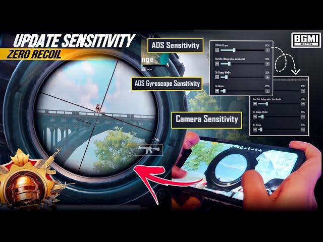 New  Update Sensitivity ADS + Gyro Sensitivity BGMI PUBGm 