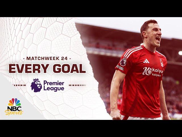 Every Premier League goal from Matchweek 24 (2024-25) | NBC Sports