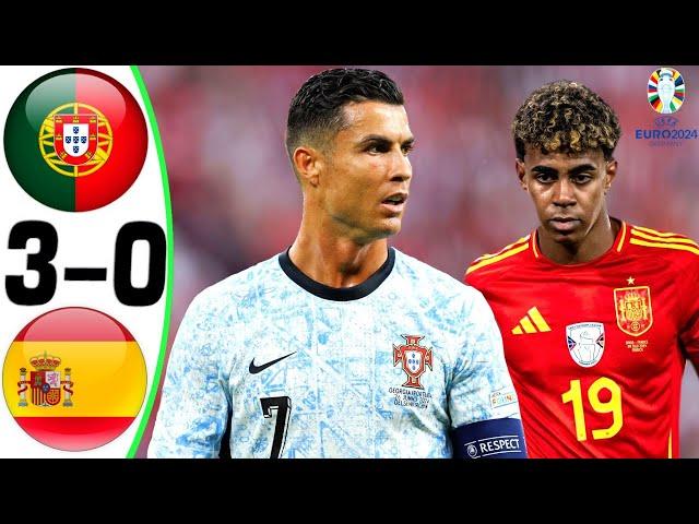 Portugal vs Spain 3-0 - All Goals and Highlights - 2024