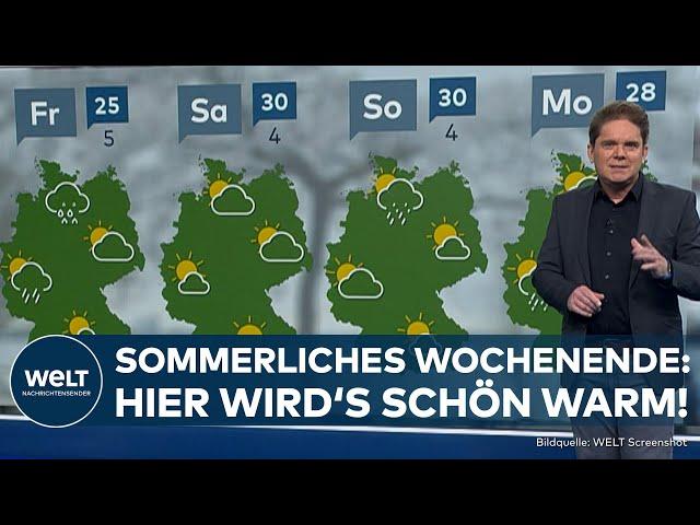 WETTER: Bis zu 30 Grad am Wochenende - an diesen Orten kommt der Früh-Sommer!