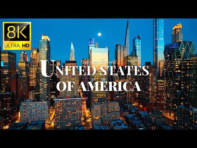 Cities of United States of America in 8K ULTRA HD 60 FPS Drone Video