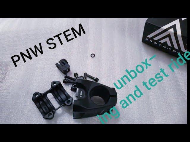 unboxing PNW Stem with gopro mount and test ride