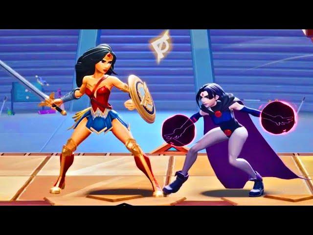 MultiVersus - Raven and Wonder Woman Unique Interactions HD