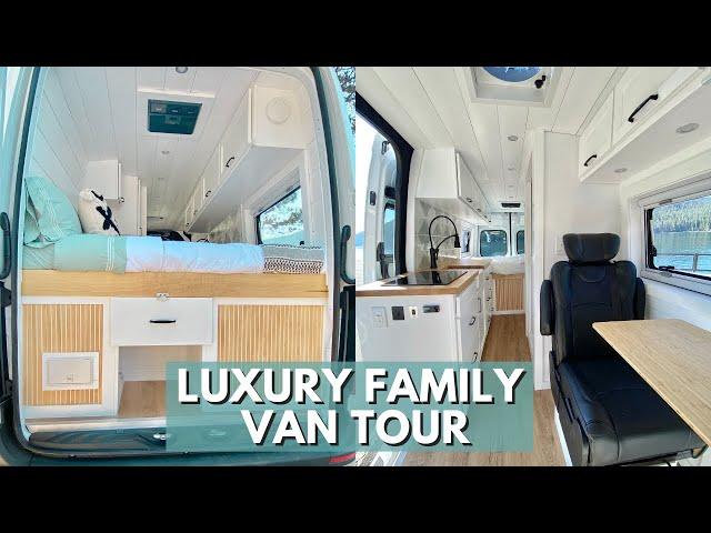 FAMILY VAN TOUR | Custom Crafted Luxury Van Conversion for Family of 3