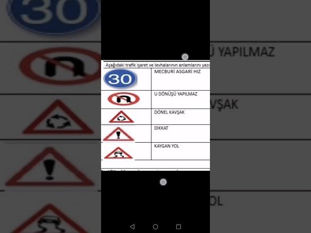 Sağlık Bilgisi ve Trafik Kültürü 2.dönem 1.Yazılı  çalıl 100 al