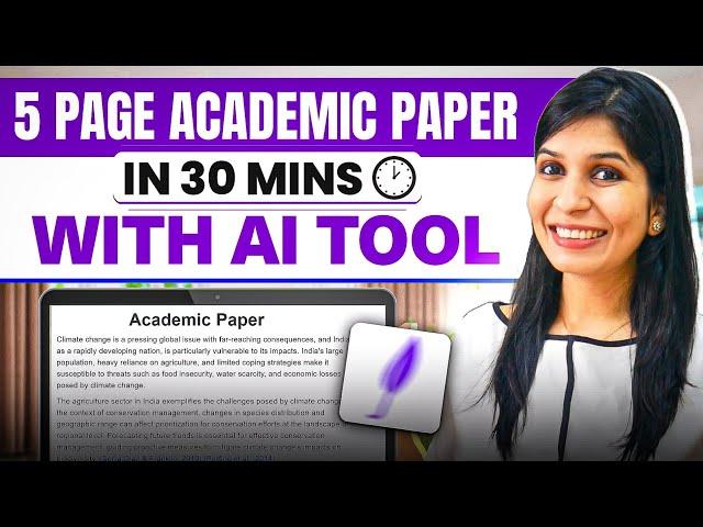 Write a 5-page Academic Paper in 30 mins with AI tool  | Jenni AI