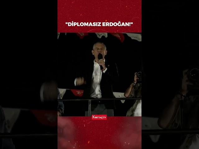 CHP'nin Pendik mitinginde "Diplomasız Erdoğan!" sloganları atıldı!
