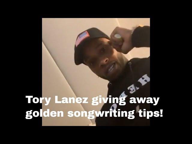 TORY LANEZ giving away golden songwriting tips!