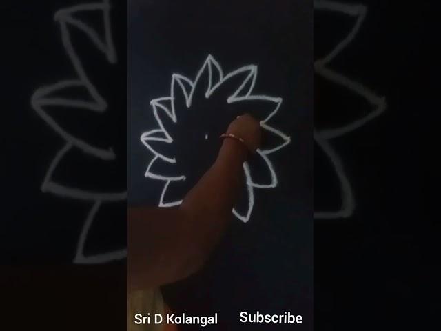 Simple Rangoli Kolam#Sri D Kolangal...