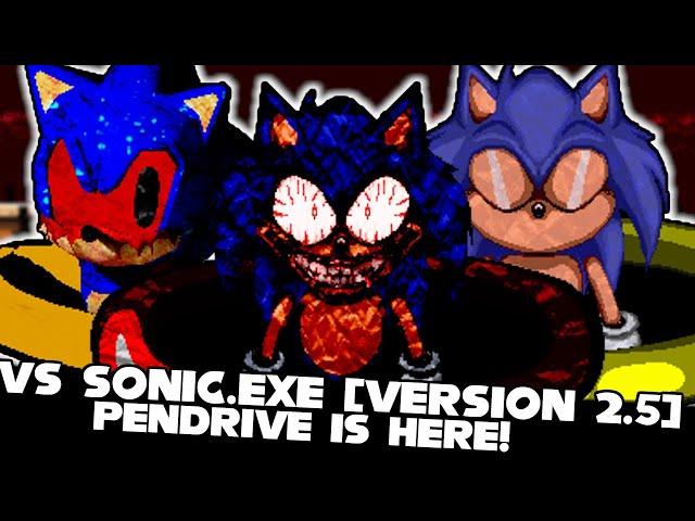 FNF | PENDRIVE IS HERE!? VS Sonic.EXE [Version 2.5] - (Pixel Art Version) | Hard/Gameplay/Mod |