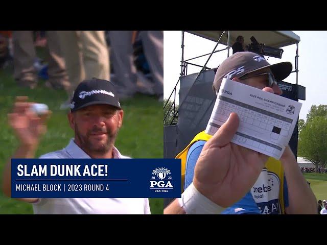 HOLE-IN-ONE for Michael Block! | 2023 PGA Championship