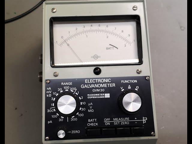 Radiometer GVM30 Electronic Galvanometer 1970 test teardown