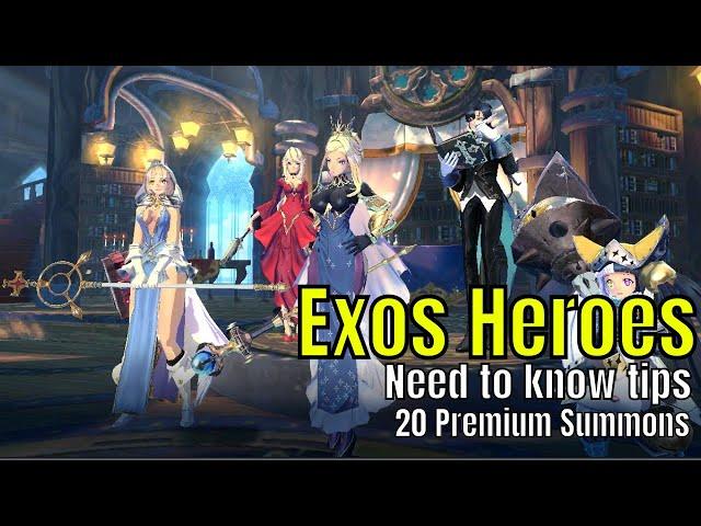 Exos Heroes: Need To Know Tips/20 Banner Summons