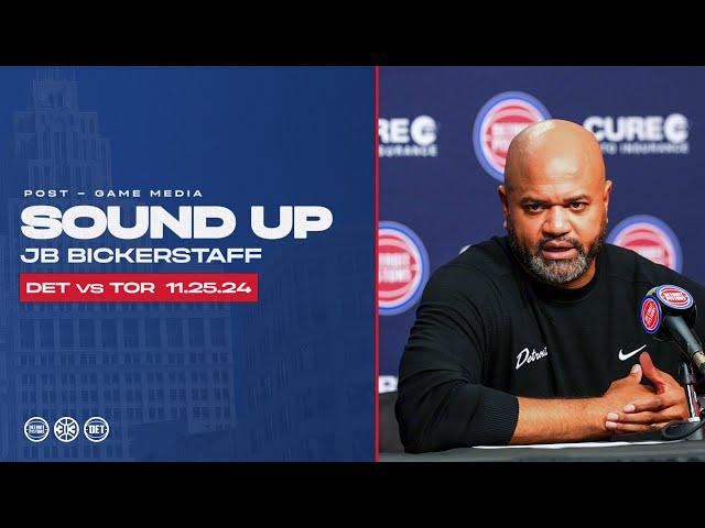 Post-Game Press Conference: JB Bickerstaff | Pistons vs. Raptors | 11.25.24