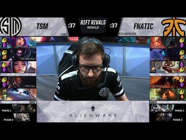 TSM vs FNC - 2019 Rift Rivals - Team SoloMid vs Fnatic