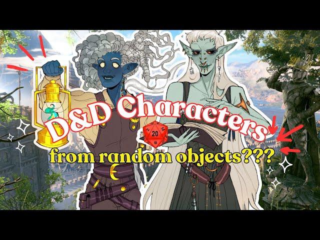 Turning RANDOM OBJECTS into D&D CHARACTERS  CHARACTER DESIGN CHALLENGE