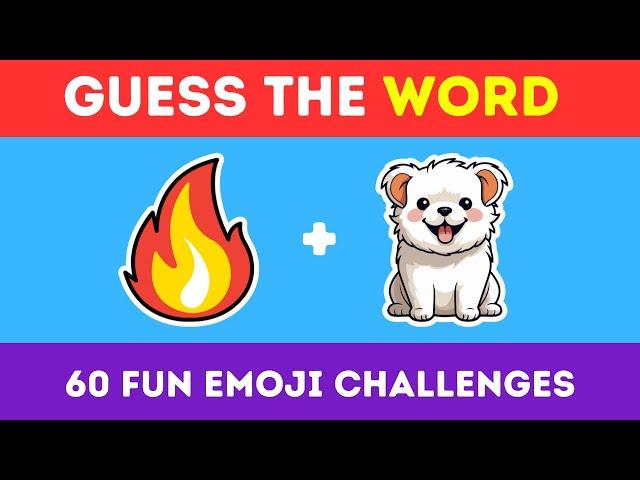 Guess the WORD by Emoji  60 Fun Challenges to Guess the Word!