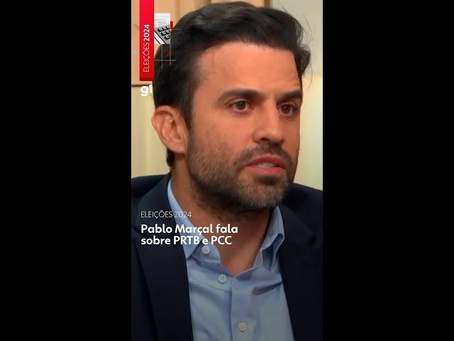 Entrevistado pela #GloboNews, Pablo Marçal falou sobre PRTB e PCC #g1 #notícias