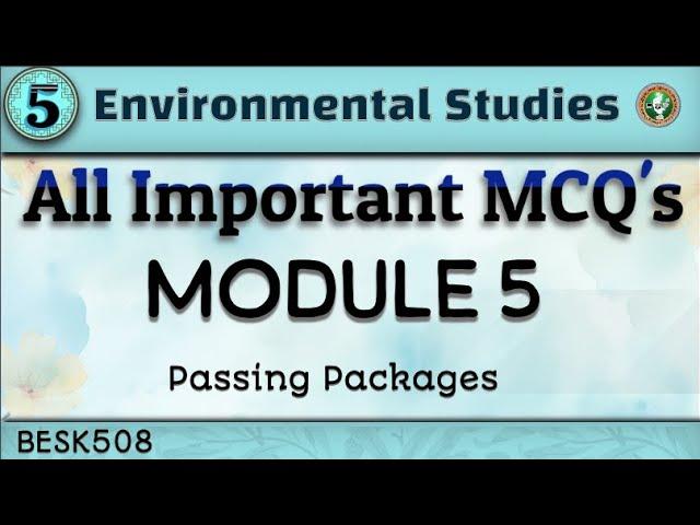 5.Environmental Studies 75 IMP Questions Discussed Module 5 5th Sem Common for all ECE VTU