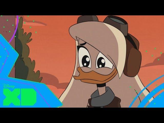 DELLA DUCK MEETS KIDS! | DuckTales in Russian | Disney XD