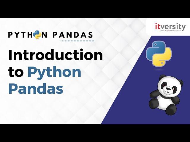 Introduction to Python Pandas | Short Course for Beginners | Python Pandas Series