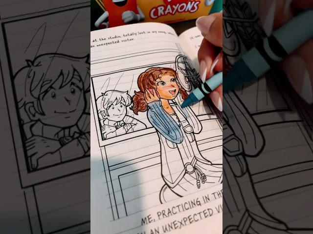 COLORING DORK DIARIES‼️ (part 1) #coloring #books #coloringbook #dorkdiaries #crayon #shorts #fyp