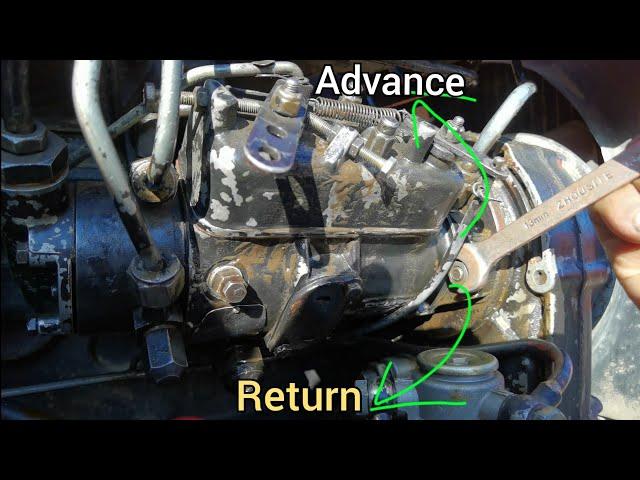 could starting solution fuel pump , diesel pump advice and return  || c 480 tractor pump timing set