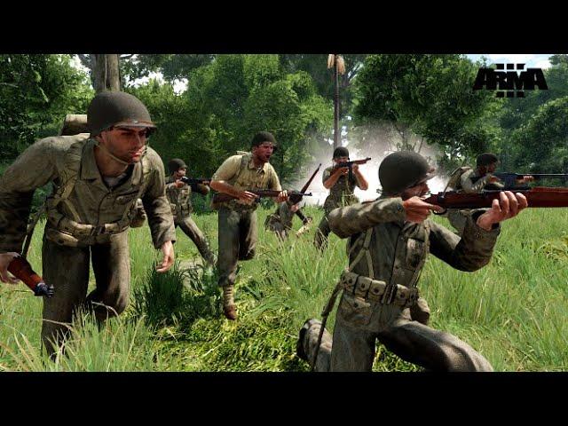 ArmA 3 World War 2 | US Marine Ambushed by Japanese Army in Guadalcanal