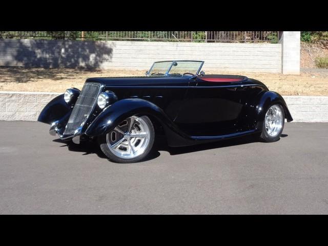 1934 Ford Roadster “34.5” Supercharged LS7 427 V8 in Black & Ride on My Car Story with Lou Costabile