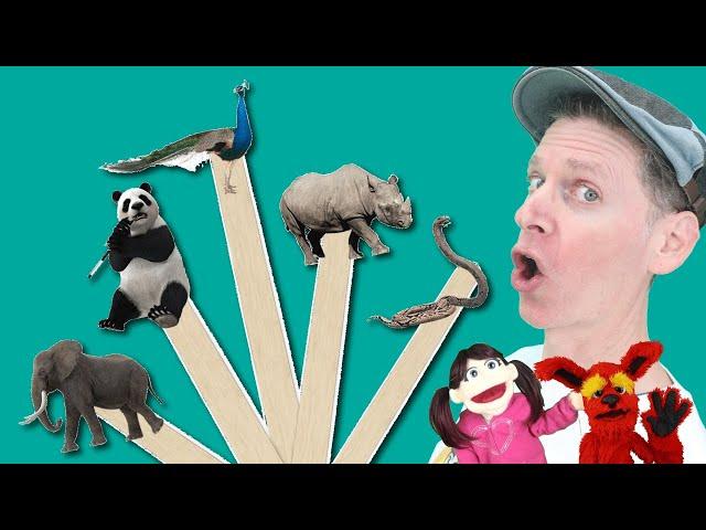 Asian Wild Animals | Pop Sticks Song with Matt | Dream English Kids