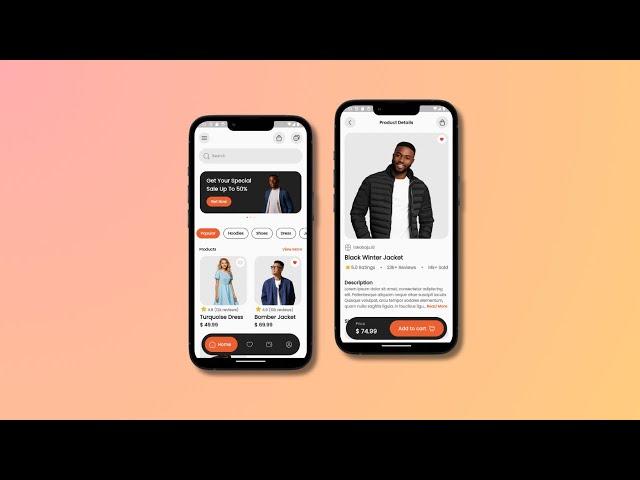 Fashion E-Commerce UI | Flutter UI | Dribbble | Speed Code