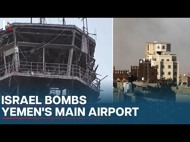 Israeli Strikes Against Houthis "Destroy" Yemen's Sanaa Airport; WHO Chief Narrowly Escapes Attack