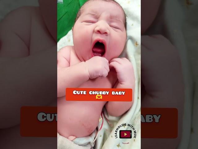 So sweet Chubby baby cute face🫶🫶️ #cutebaby #newborn #babygirl #viralshorts