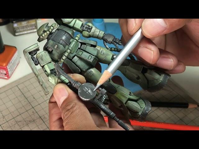 MS 06F ZAKU II RG 1 144 WEATHERING