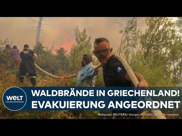 ATHEN: Heftige Waldbrände! Evakuierung! Mehr als vierzig Brände wüten in Griechenland