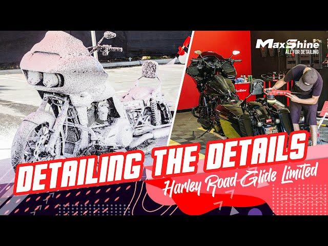 Insane Satisfying Harley Road Glide Limited Detail | Motorcycle Detailing | Maxshine USA