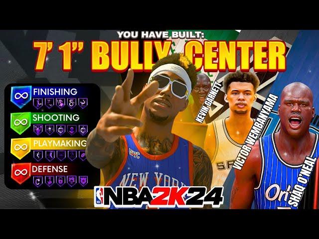 94 BLOCK + 92 DUNK + 93 3PT STRETCH BIG BUILD CAN DO EVERYTHING! BEST CENTER BUILD IN NBA2K24!!!