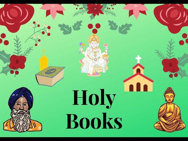 Holy books | of Hindus, Muslims, Christians, Sikhs, Buddhists |