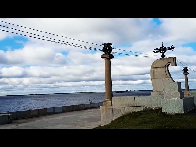 Исторические места набережной Архангельска