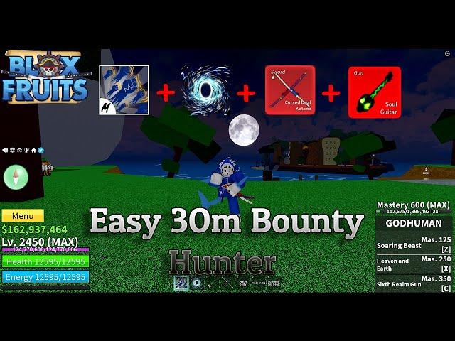 The Best Combo Portal Fruit | Bounty Hunting Easy 30M | God Human + Portal + CDK | Blox Fruits