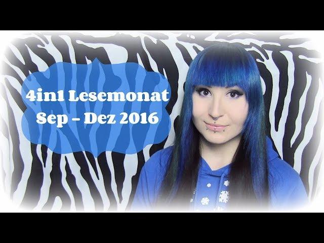 4in1 Lesemonat | September + Oktober + November + Dezember 2016 | Wrap Up