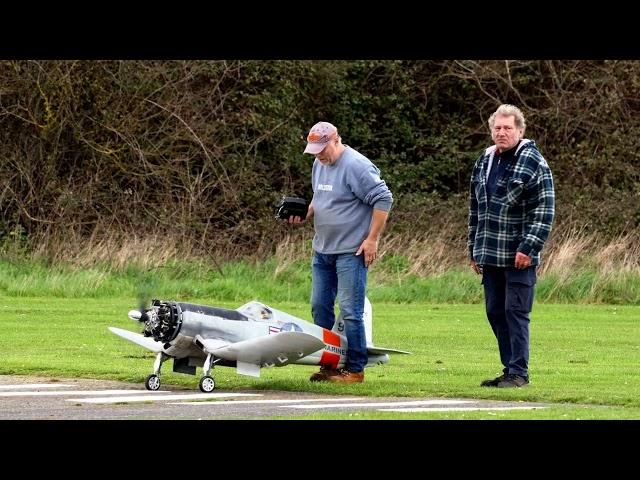 Jason Brands - 150cc UMS Radial engine Corsair Maiden flight