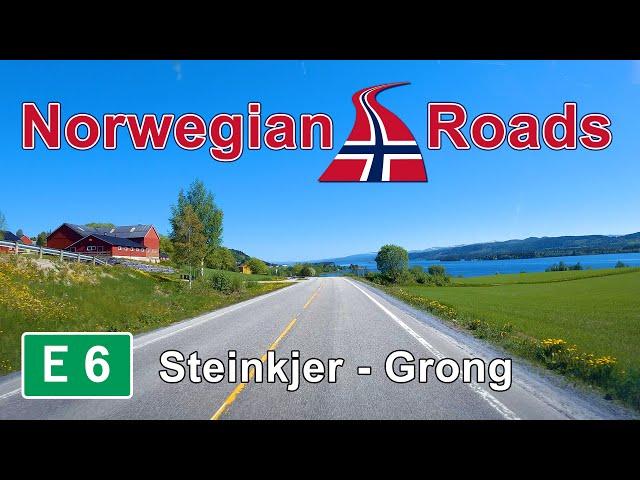 Driving E6 Steinkjer - Grong | Norwegian Roads 4K UHD