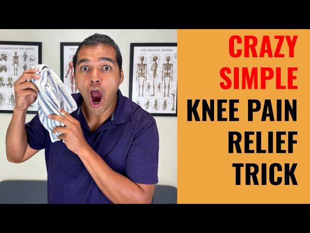 Relieve Knee Pain In 1 Minute Using A Kitchen Rag