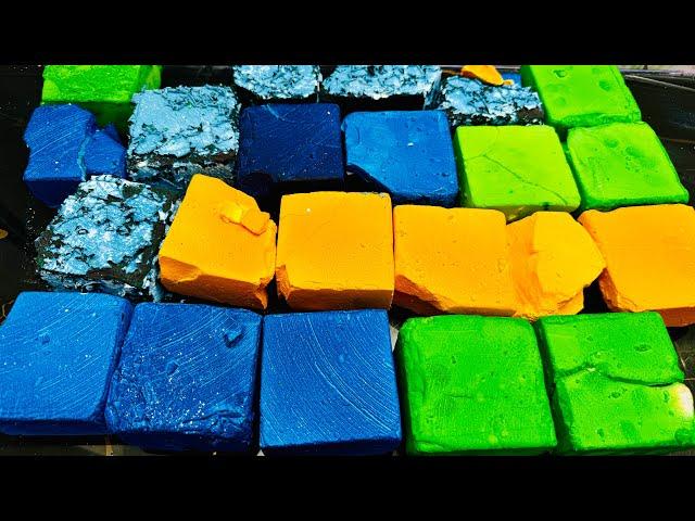 Fresh Fluffy Crispy Dyed Chalk Crush | ASMR Chalk Crushing Sounds