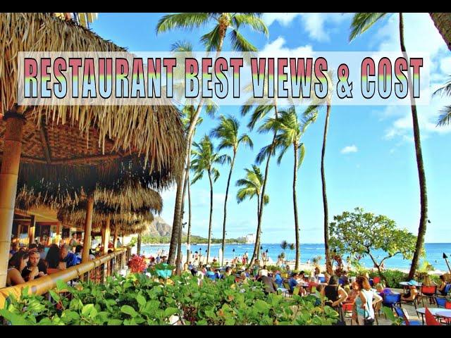 WAIKIKI, HAWAII Best Views from Restaurants & Bars Near the Beach!! 2023 pricing increase also