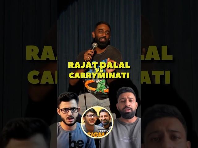 Rajat Dalal vs Carryminati | Pranit More | #shorts #standup #rajatdalal #carryminati #rjpranit