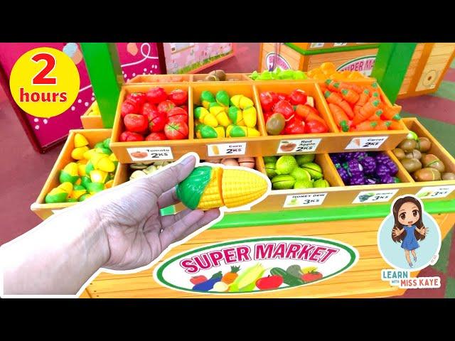 FRUITS and VEGETABLES for Kids | Best Learn ABC Puzzle | Numberblocks Toys Mathlink Cubes 1-10